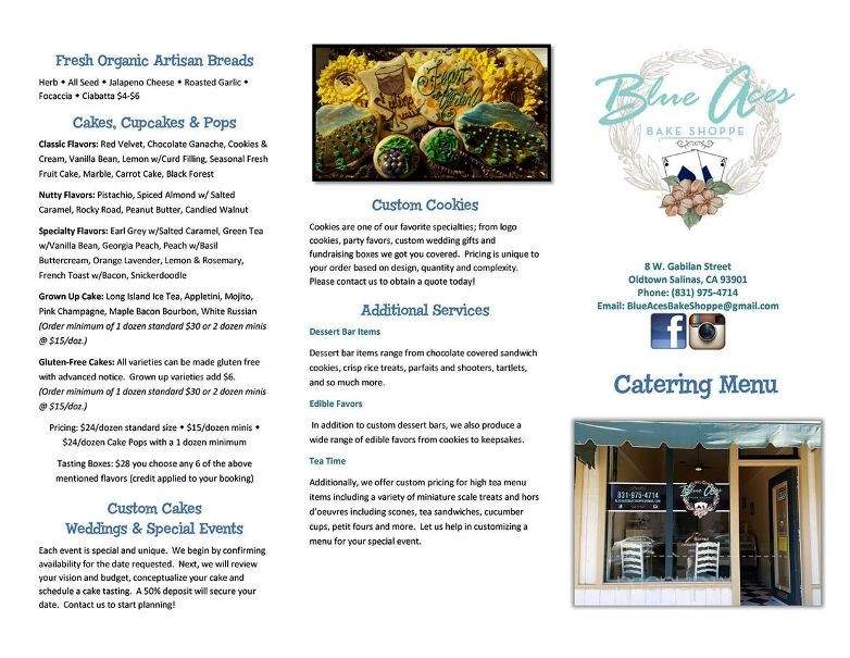 Blue Aces Bake Shoppe - Salinas, CA menu_pic