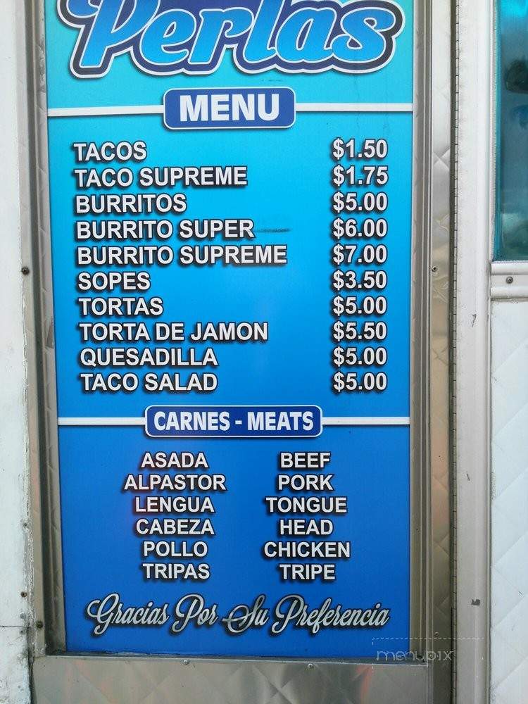 Las Perlas Taco Truck - Jackson, CA menu_pic