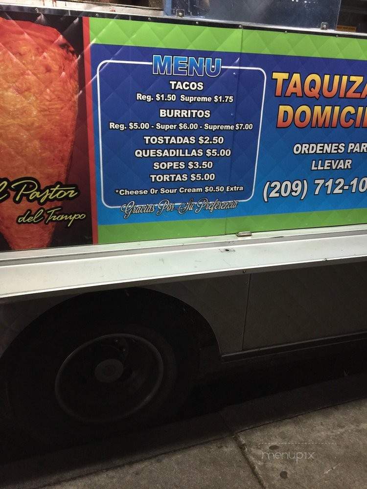 Las Perlas Taco Truck - Jackson, CA menu_pic