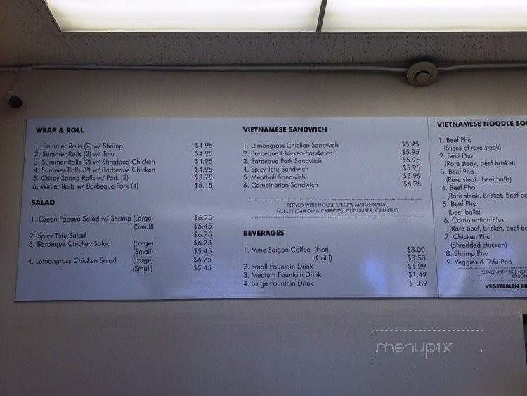 MME Saigon - Honolulu, HI menu_pic