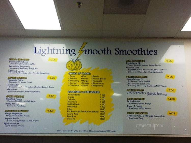Lightning Smooth Smoothies - Federal Way, WA menu_pic