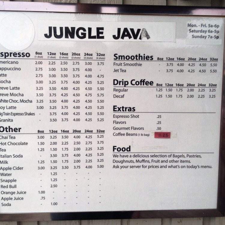 Divine Grind Espresso - Woodinville, WA menu_pic