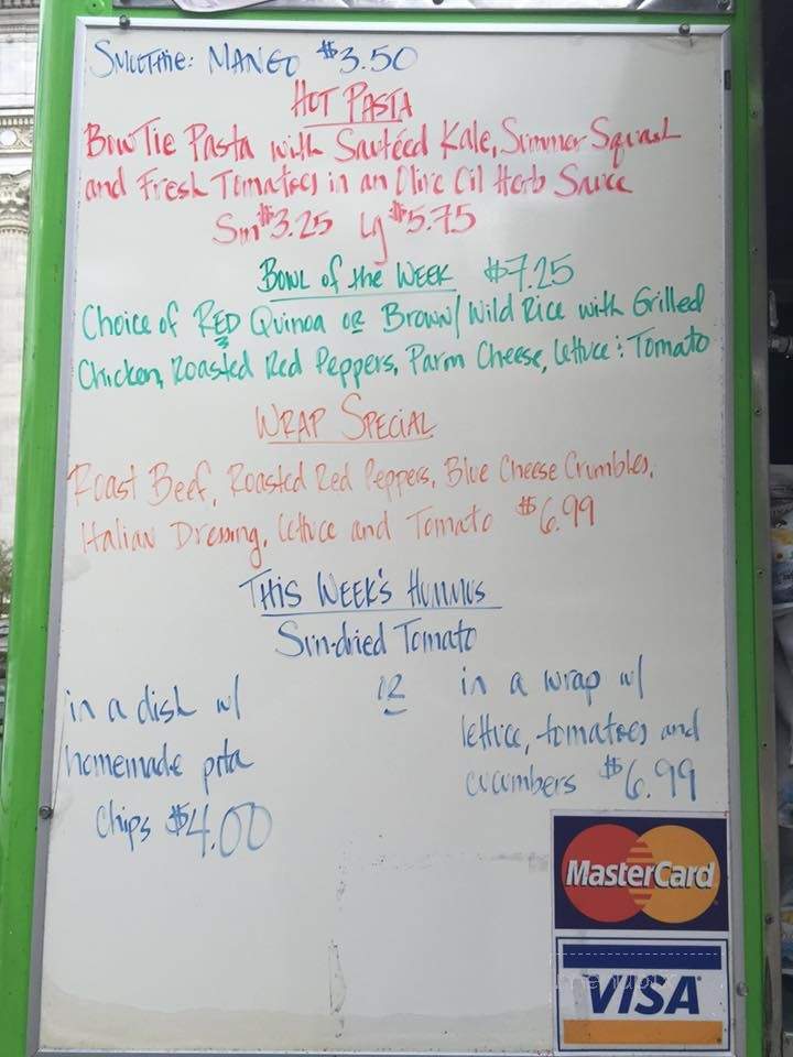 Healthy Cafe Truck - Albany, NY menu_pic