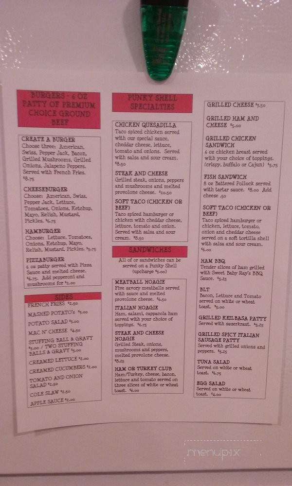 Jennerstown Tasty Diner - Stoystown, PA menu_pic