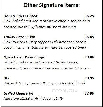 Lion's Den Coffee Bar - Fishertown, PA menu_pic
