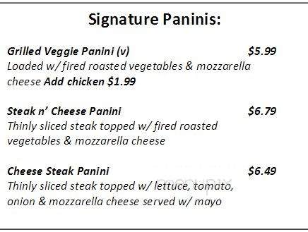 Lion's Den Coffee Bar - Fishertown, PA menu_pic