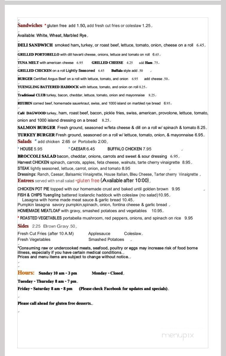 Kitchen Witch Cafe - Howard, PA menu_pic