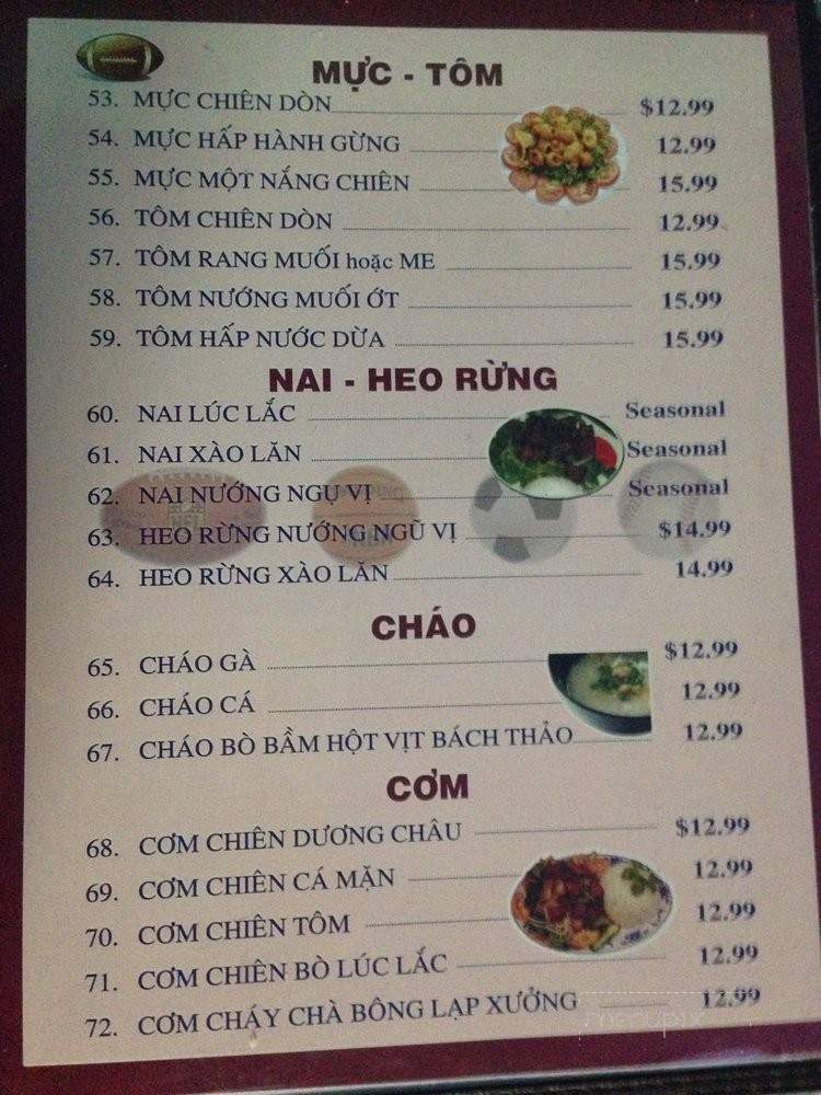 Sports Zone Cafe & Nhau - Santa Ana, CA menu_pic