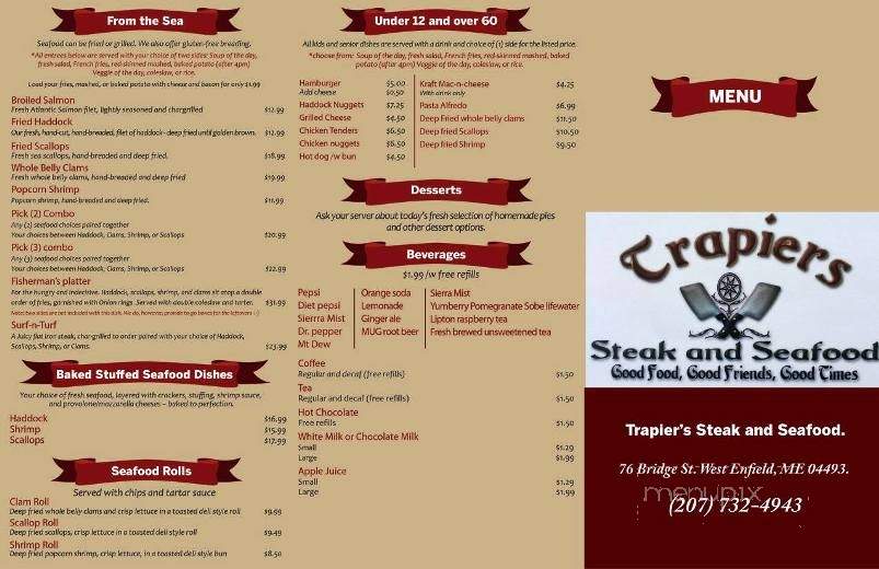 /251068594/Trapiers-Steak-and-Seafood-Enfield-ME - Enfield, ME
