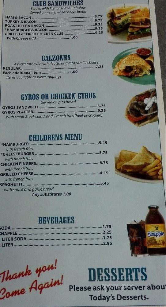 Dimitri's Pizza - Sprague, CT menu_pic