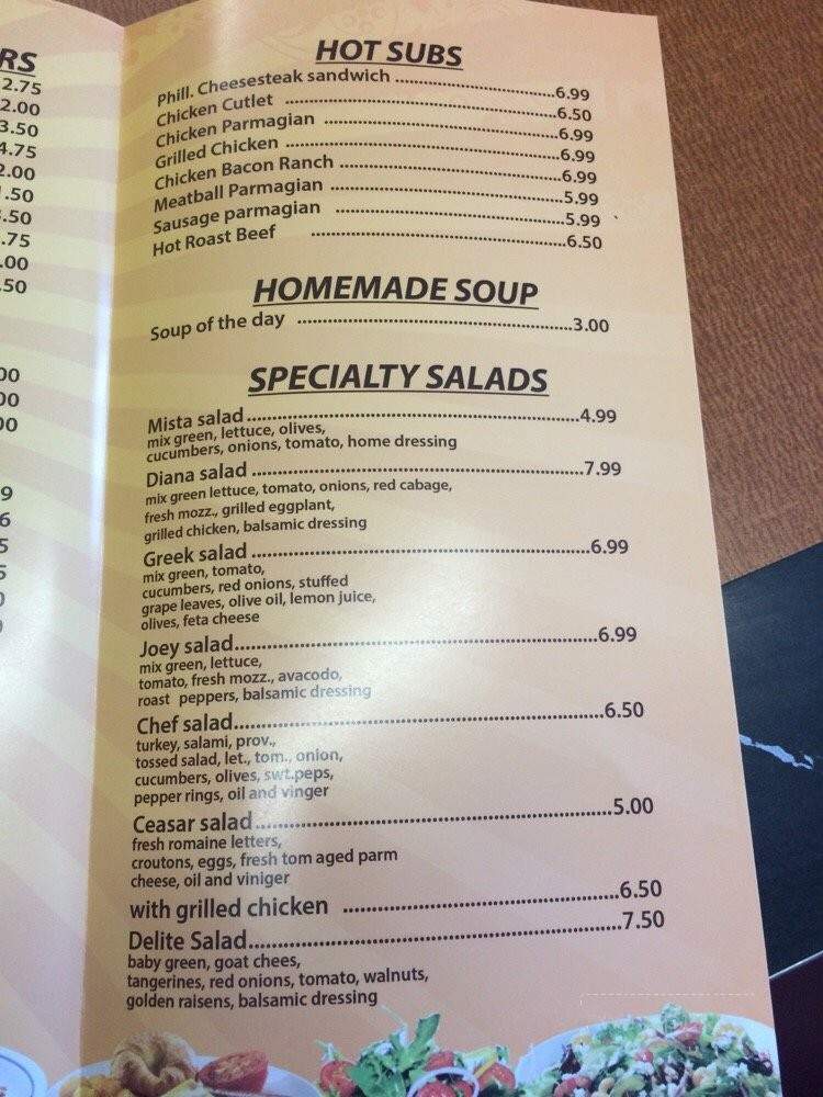 Top Notch - North Bergen, NJ menu_pic