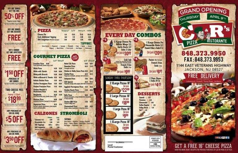 /251091092/C-and-Rs-Pizza-Jackson-NJ - Jackson, NJ
