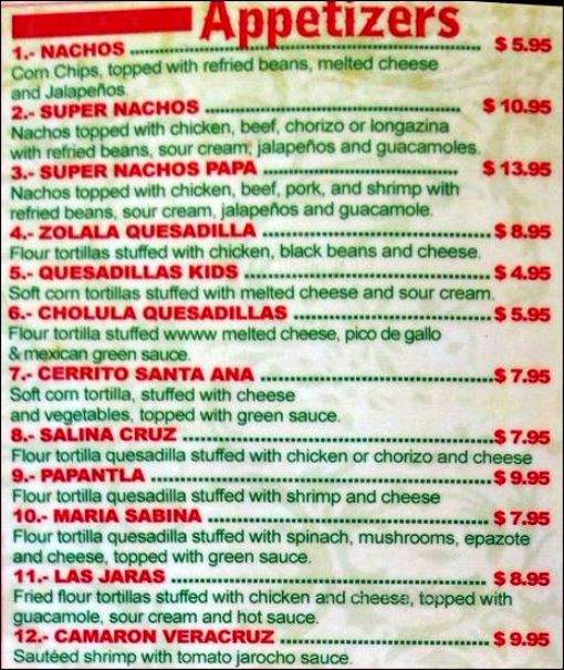 New Santa Ana - Brooklyn, NY menu_pic