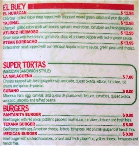 New Santa Ana - Brooklyn, NY menu_pic