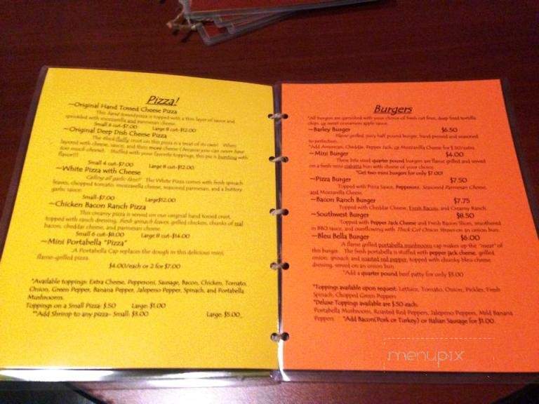Barley - Tarentum, PA menu_pic