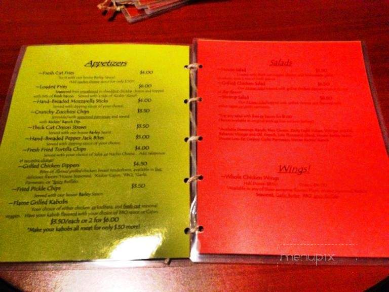 Barley - Tarentum, PA menu_pic