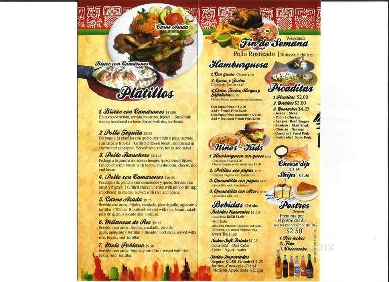 Taqueria El Manhattan - Lancaster, SC menu_pic