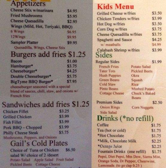 The Skinny Cook - Monroe, NC menu_pic