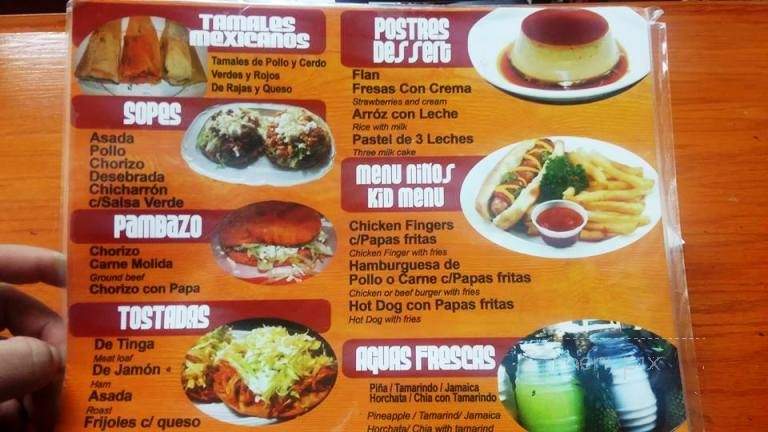 Taqueria Las Praderas - Lawrenceville, GA menu_pic