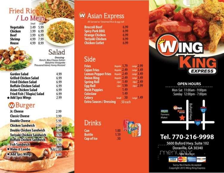 Wing King Express - Doraville, GA menu_pic