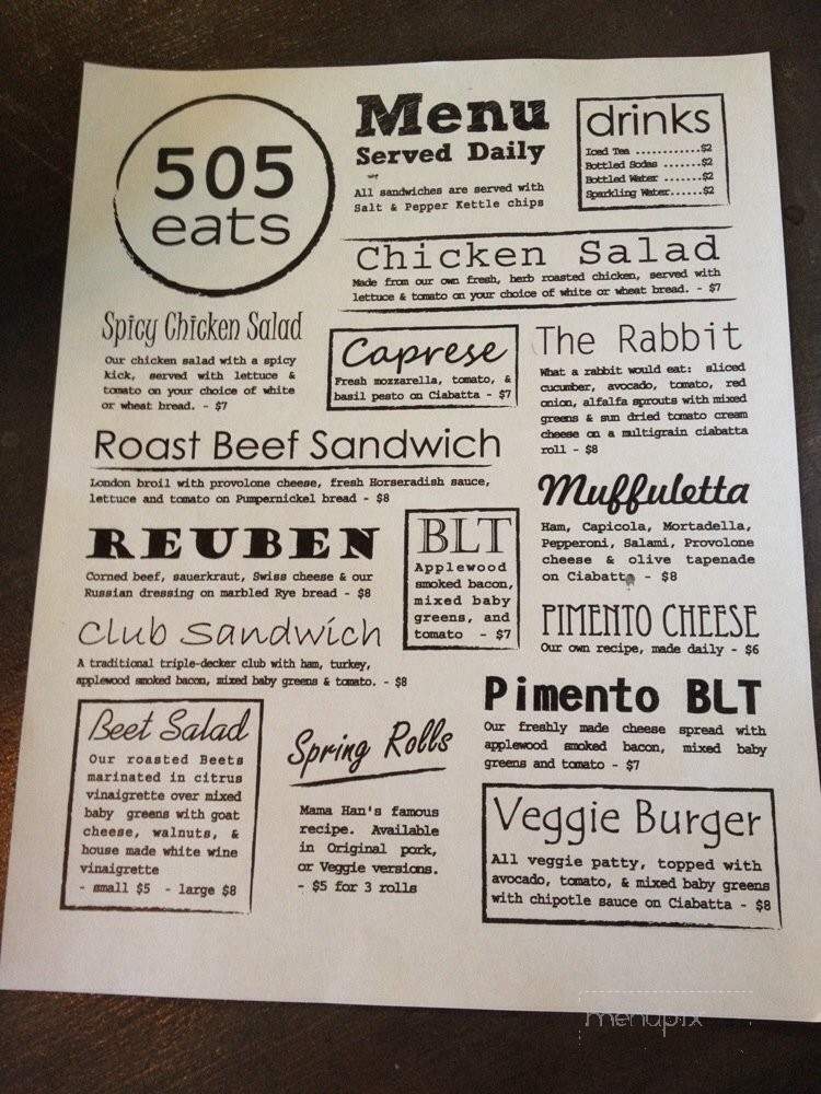 505 Eats - LaGrange, GA menu_pic