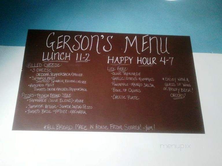 Gerson's Garden - Roanoke, AL menu_pic