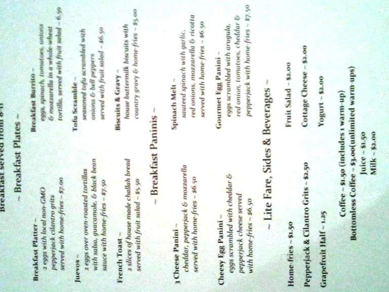 Gerson's Garden - Roanoke, AL menu_pic