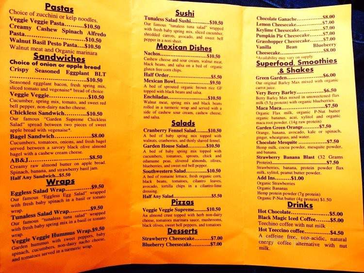 Eve's Garden - Dothan, AL menu_pic
