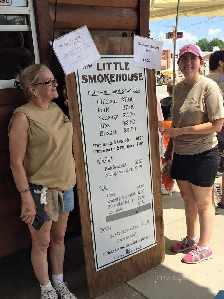 The Little Smoke House - Florala, AL menu_pic