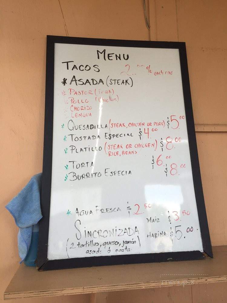 Taqueria El Asador - Pensacola, FL menu_pic