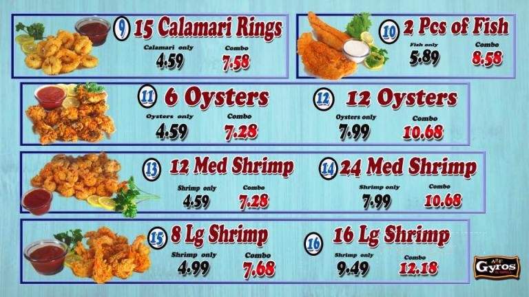 Anf Gyros and Grill - Orlando, FL menu_pic