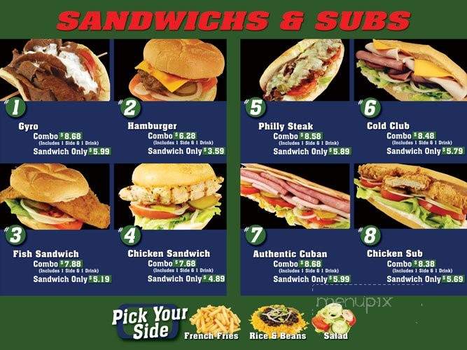 Anf Gyros and Grill - Orlando, FL menu_pic