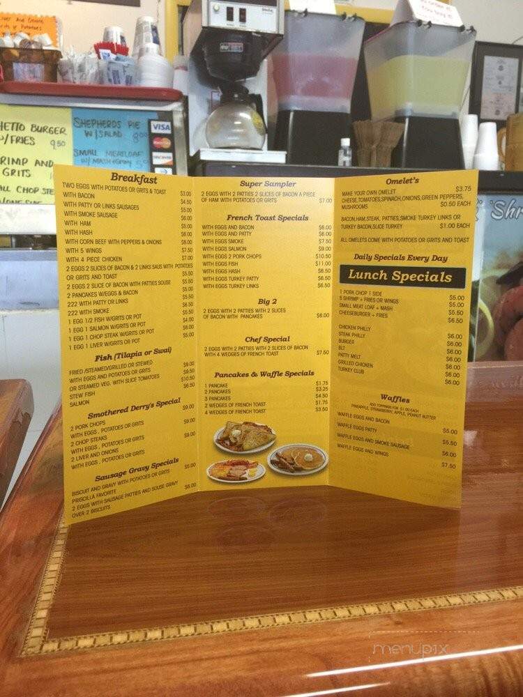 Derry's 2 - Pembroke Park, FL menu_pic