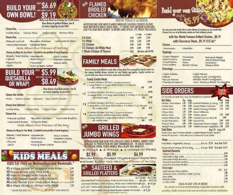 Chick-N-Grill - Miami Lakes, FL menu_pic