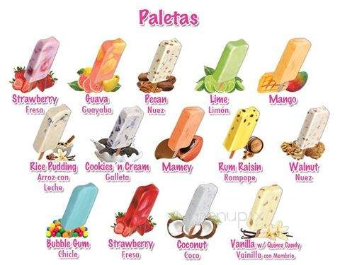 Paradise Paletas - Key West, FL menu_pic