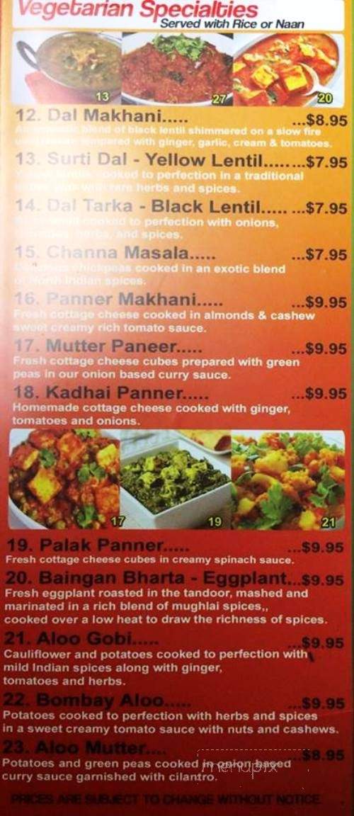 Saalan Restaurant - Lauderhill, FL menu_pic
