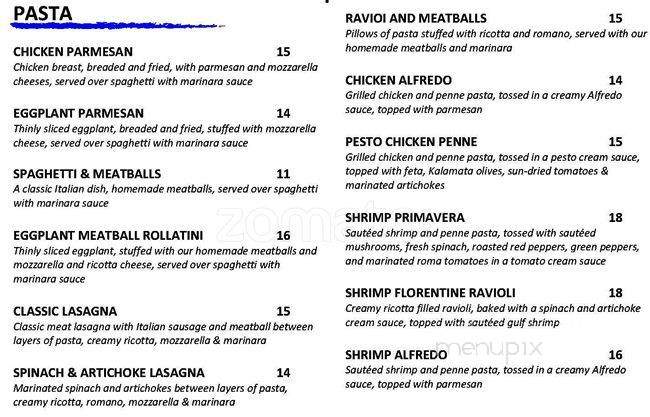 BistroItalia - Tampa, FL menu_pic