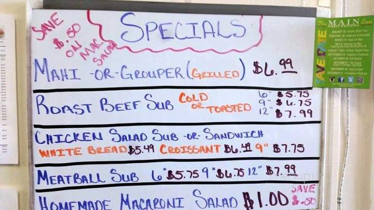 That Sub Shop - Wauchula, FL menu_pic