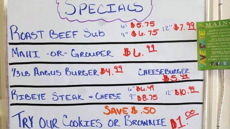 That Sub Shop - Wauchula, FL menu_pic