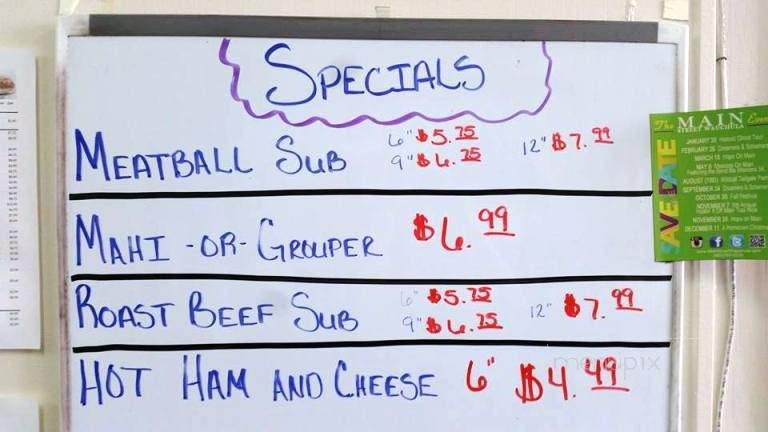 That Sub Shop - Wauchula, FL menu_pic