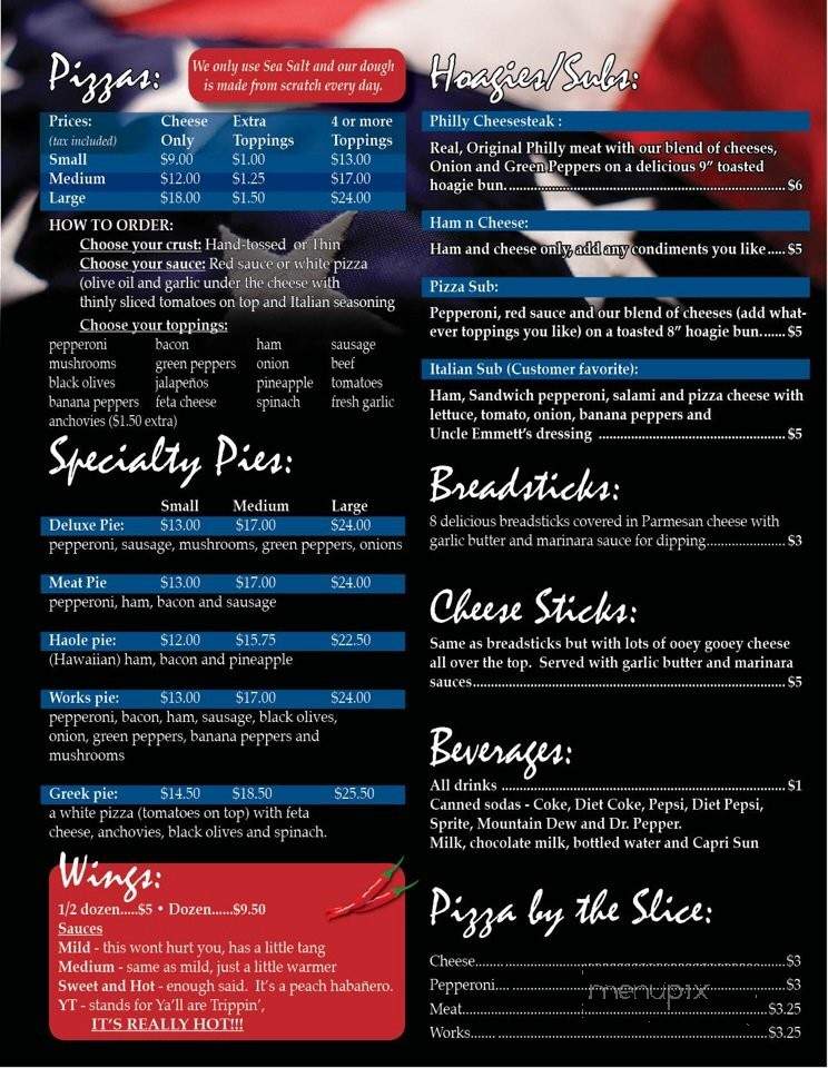 The American Pie - Red Boiling Springs, TN menu_pic