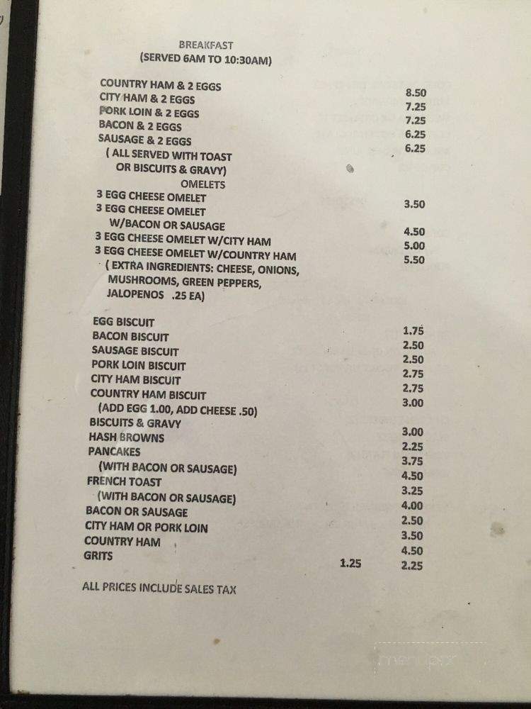 The GLADE DINER - Mount Juliet, TN menu_pic