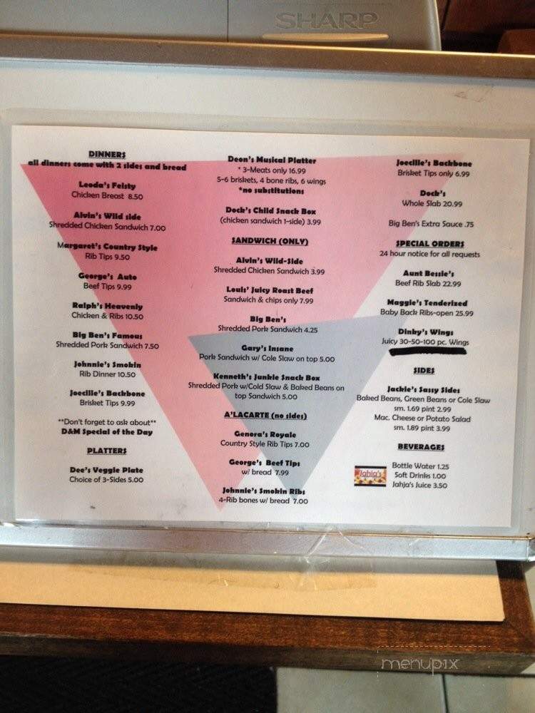 The Depot - Jeffersonville, IN menu_pic