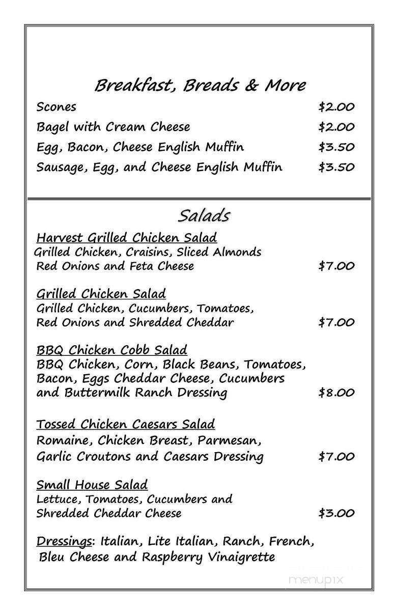 The Crumb and Cup - New Concord, OH menu_pic