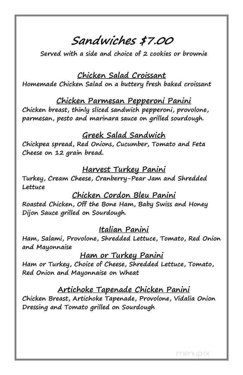 The Crumb and Cup - New Concord, OH menu_pic