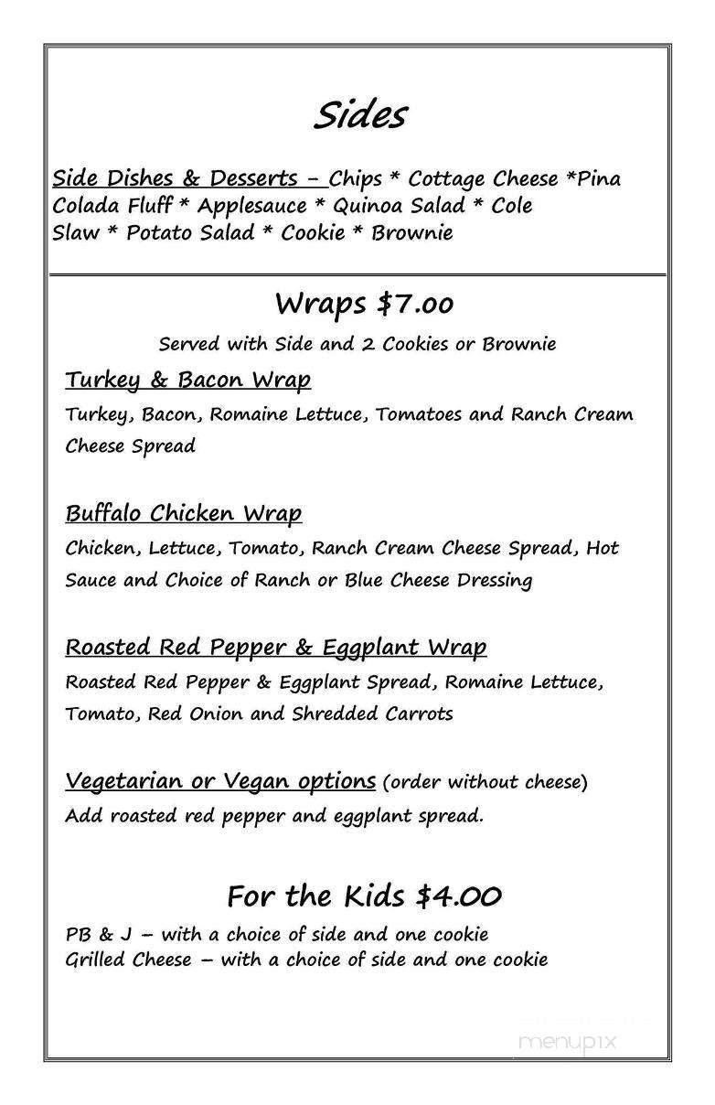 The Crumb and Cup - New Concord, OH menu_pic