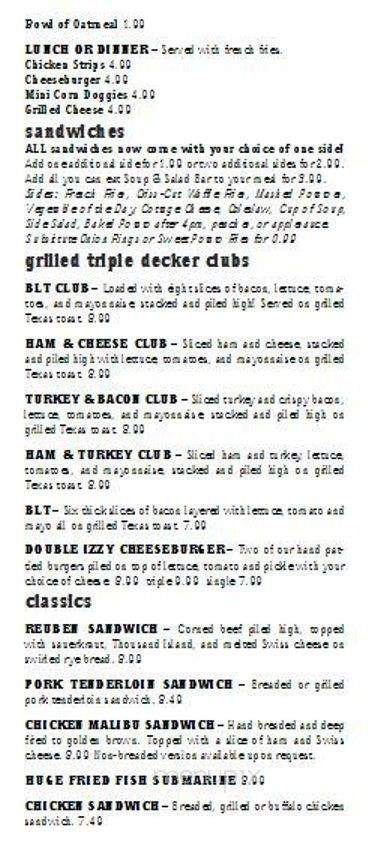 Izzy and Eddy's - Tipton, IN menu_pic