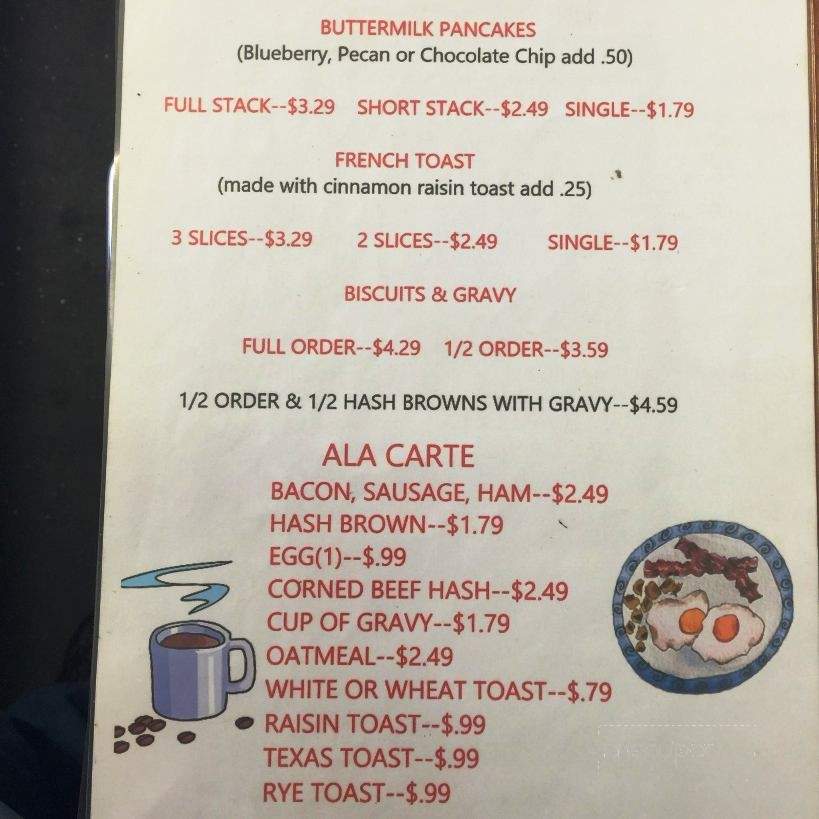 Deano's Diner - Ashley, IN menu_pic