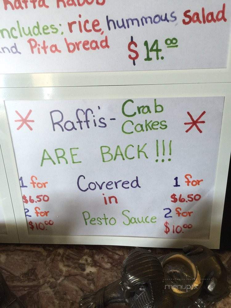 Oasis Cafe - Evansville, IN menu_pic