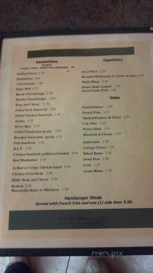 Farris Family Restaurant - Mc Leansboro, IL menu_pic
